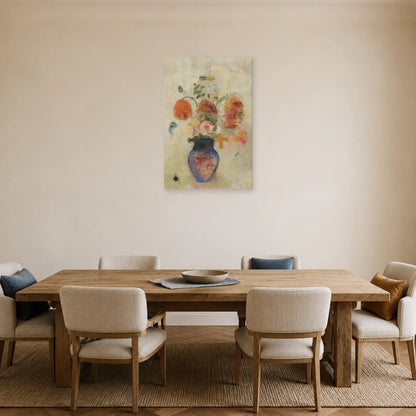 Tableau Grand vase avec fleurs – Odilon Redon dans une salle à manger - Art Virtuoso
