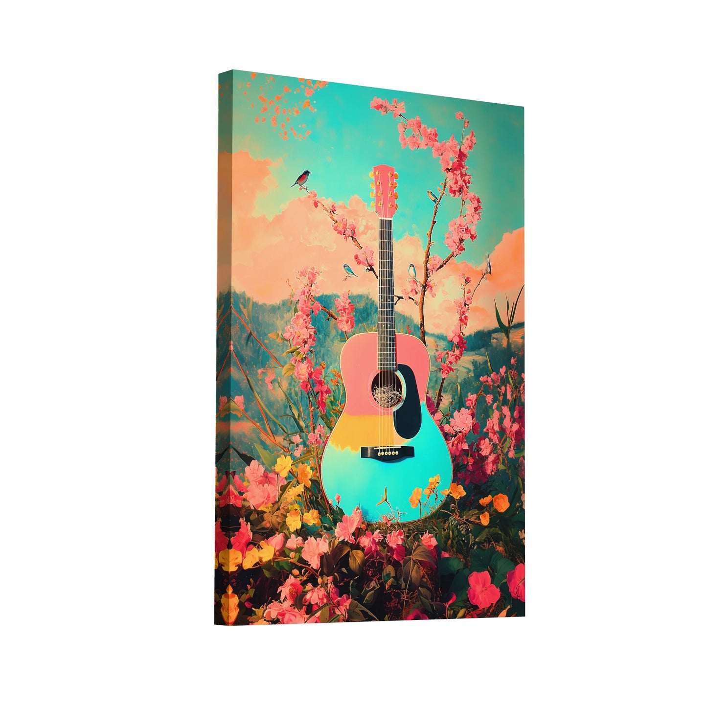 Product Hero 3D WebP Tableau Guitare Original - Art Virtuoso