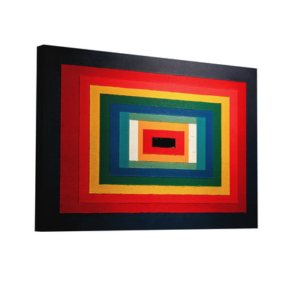 Product Hero 3D WebP Tableau Hard-Edge - Prisme Concentrique - Art Virtuoso
