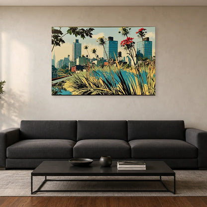 Tableau High Line New York - Jardin Suspendu - tableau New York dans un salon - Art Virtuoso