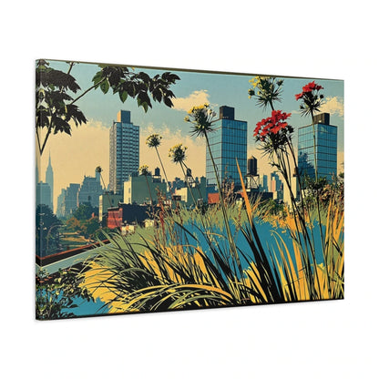 Tableau High Line New York - Jardin Suspendu - toile avec bords imprimés - Art Virtuoso