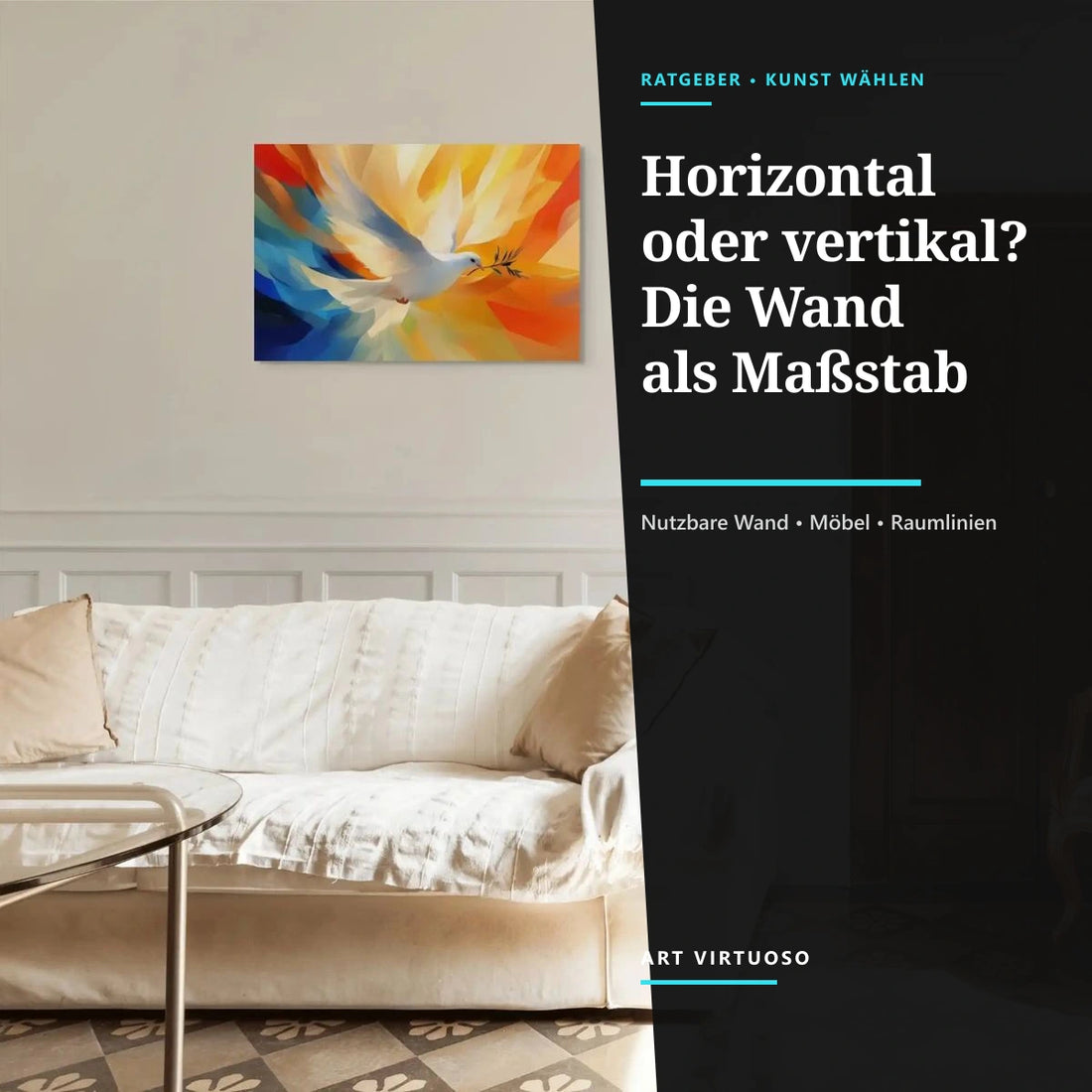 Wandbild horizontal oder vertikal: So wählen Sie richtig