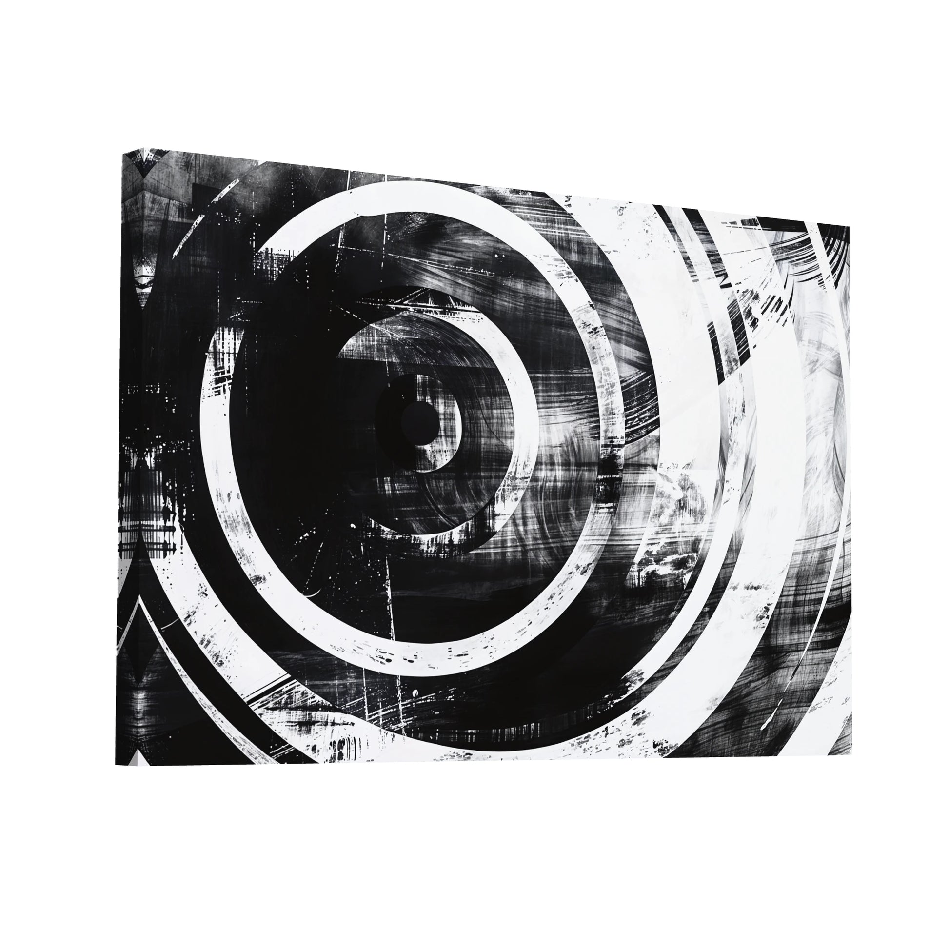 Product Hero 3D WebP Tableau Horloge Abstrait - Fusion Intemporelle - Art Virtuoso