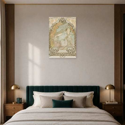 Tableau Ilsée, Princesse de Tripoli – Alphonse Mucha dans une chambre - Art Virtuoso