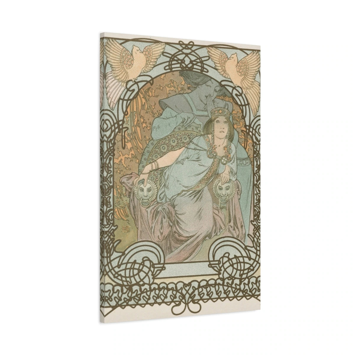 Tableau Ilsée, Princesse de Tripoli – Alphonse Mucha - toile 3D avec bords imprimés - Art Virtuoso