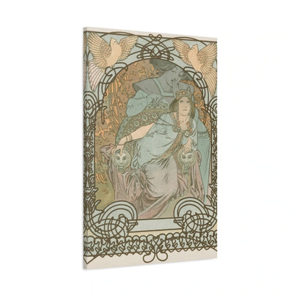 Tableau Ilsée, Princesse de Tripoli – Alphonse Mucha - toile 3D avec bords imprimés - Art Virtuoso