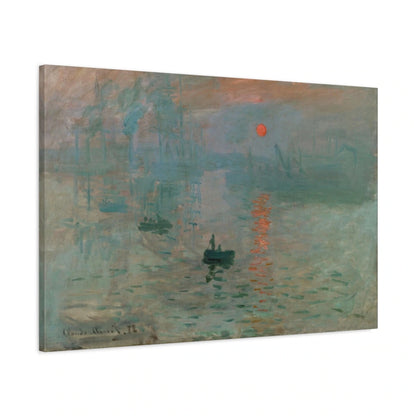 Tableau Impression, soleil levant – Claude Monet - toile 3D avec bords imprimés - Art Virtuoso