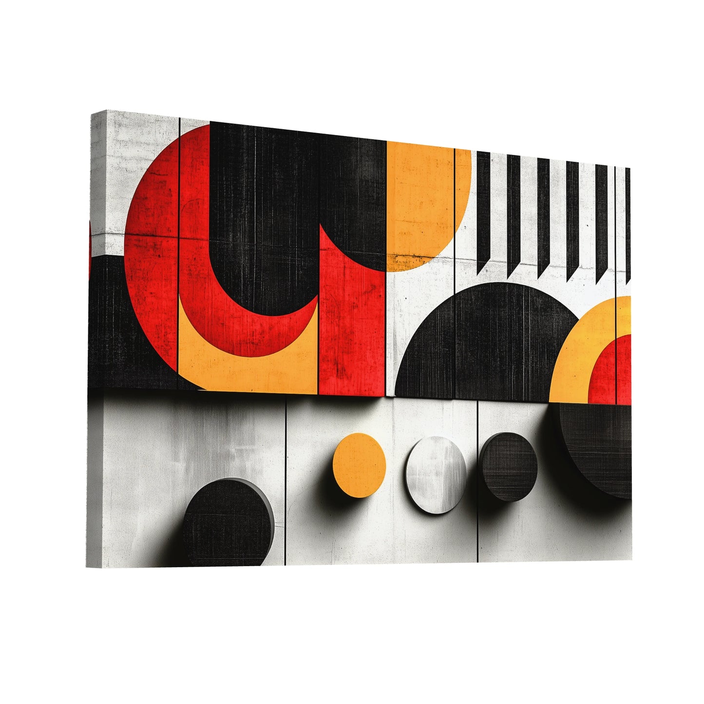 Product Hero 3D WebP Tableau Industriel Coloré en Abstraction - Art Virtuoso