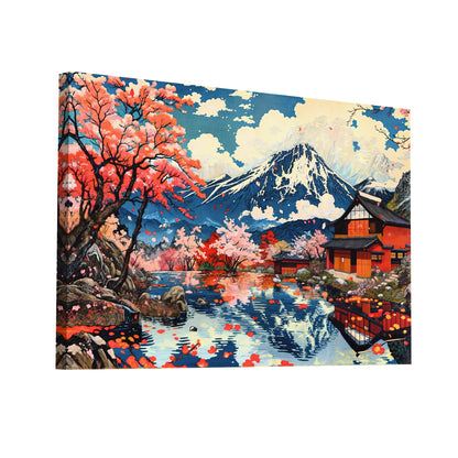 Product Hero 3D WebP Tableau Japonais Ancien - Couleurs et Tradition - Art Virtuoso