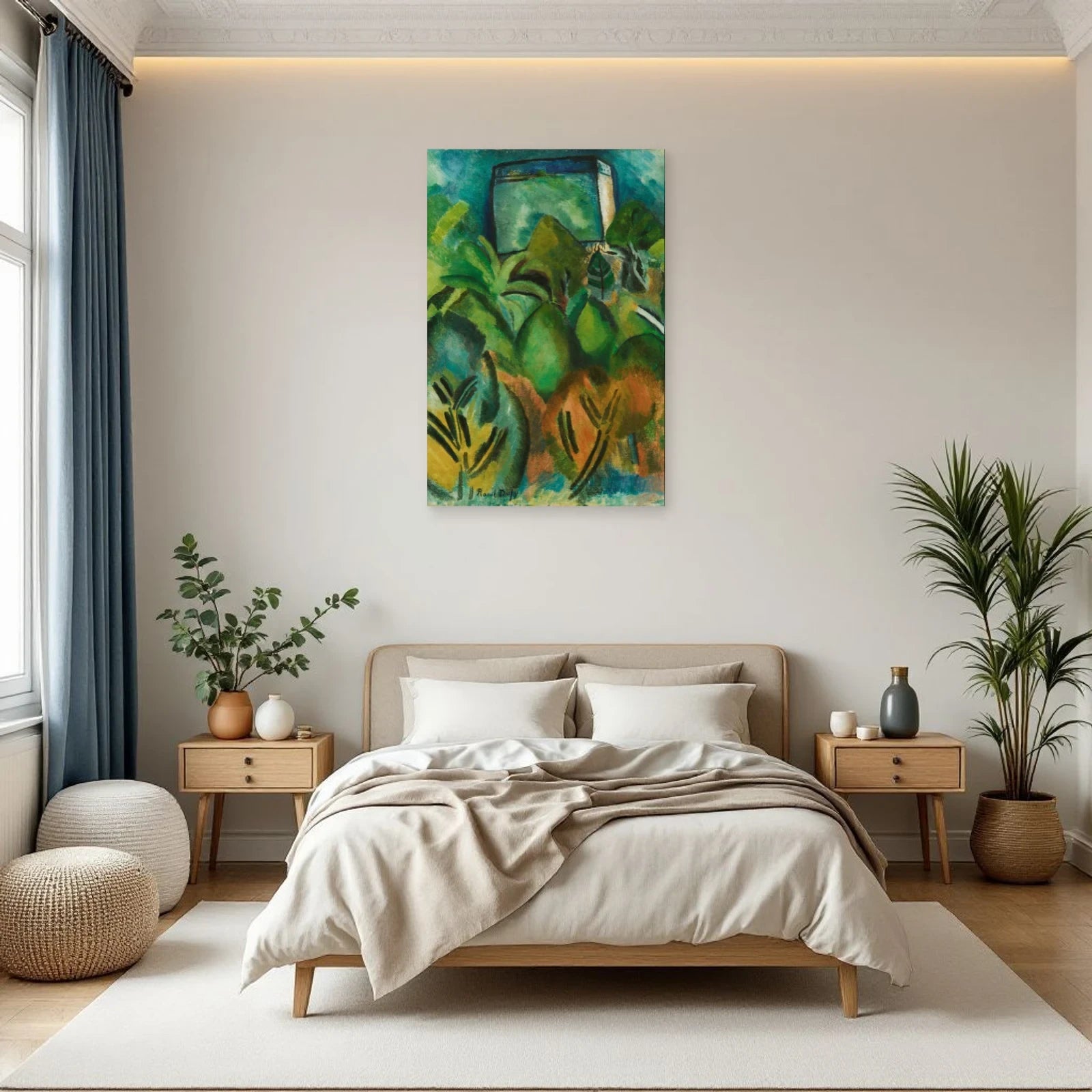 Tableau Le Jardin à Munich – Raoul Dufy dans une chambre - Art Virtuoso