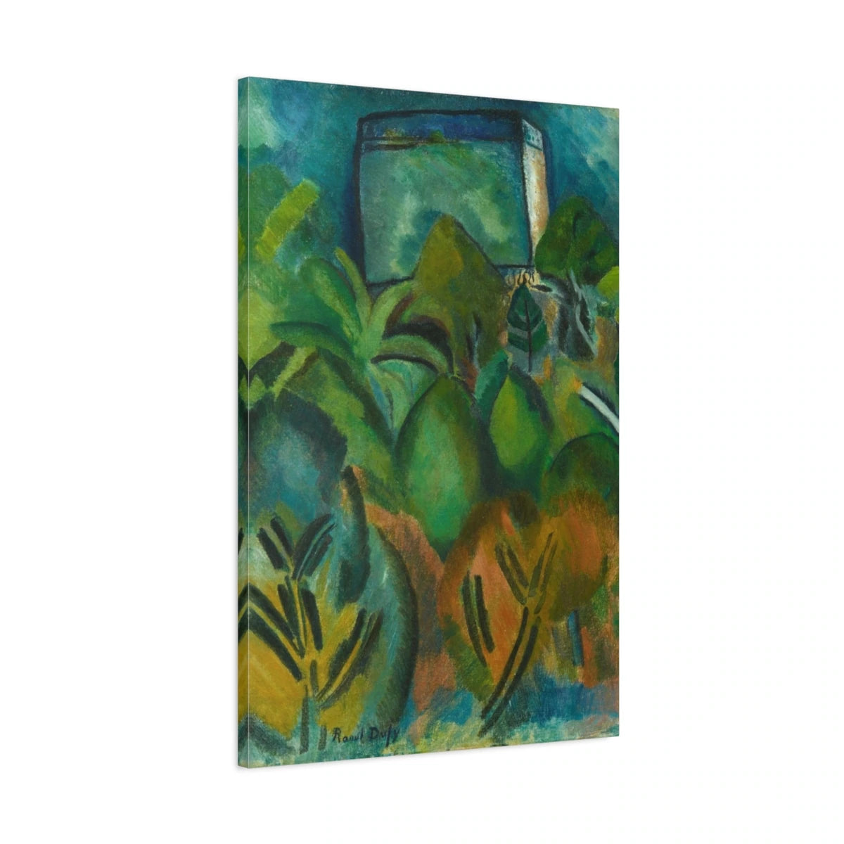 Tableau Le Jardin à Munich – Raoul Dufy - toile 3D avec bords imprimés - Art Virtuoso