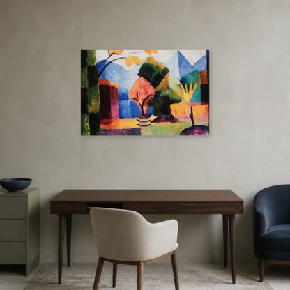 Tableau Jardin au lac de Thoune – August Macke dans un bureau - Art Virtuoso