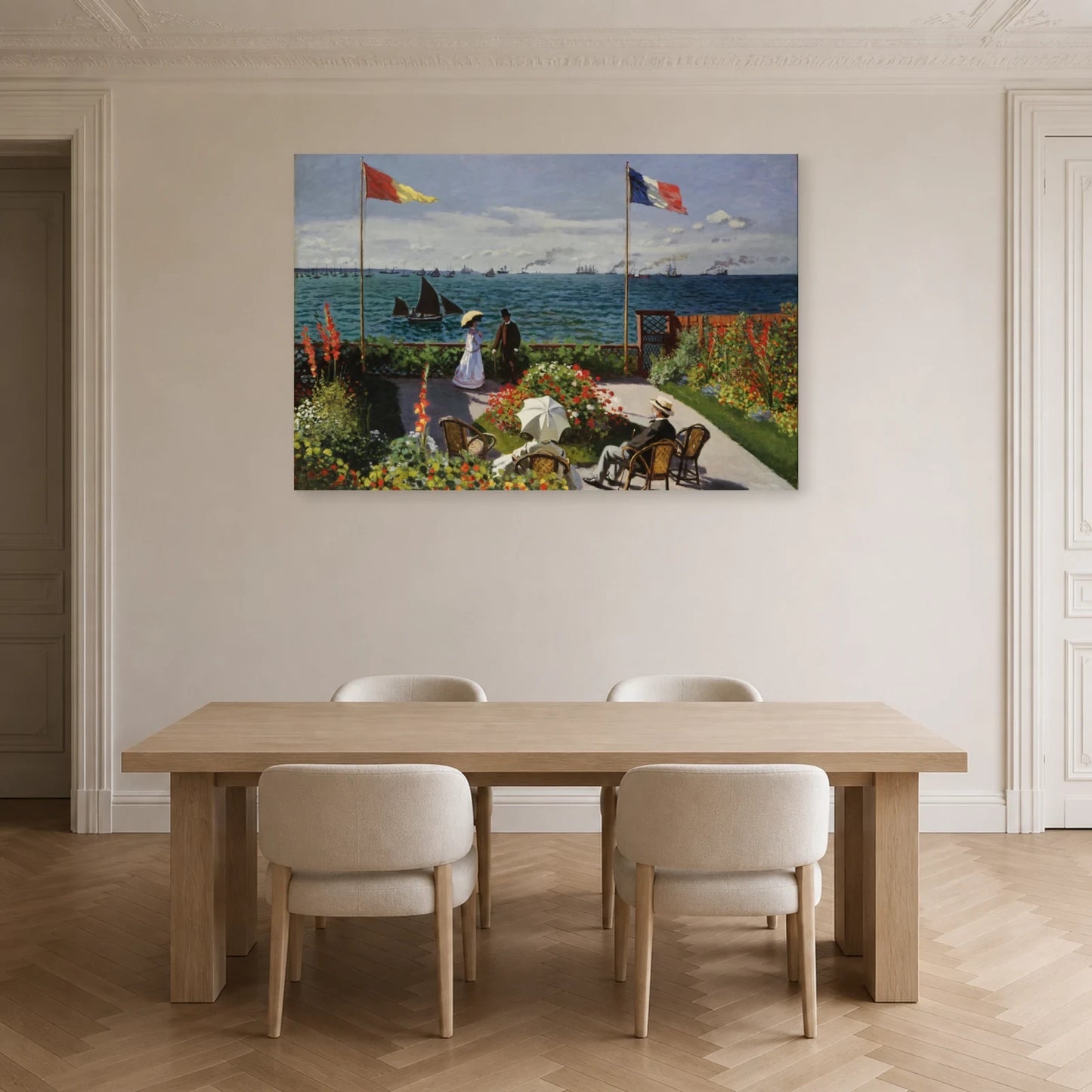 Tableau Le Jardin à Sainte-Adresse – Claude Monet dans une salle à manger - Art Virtuoso