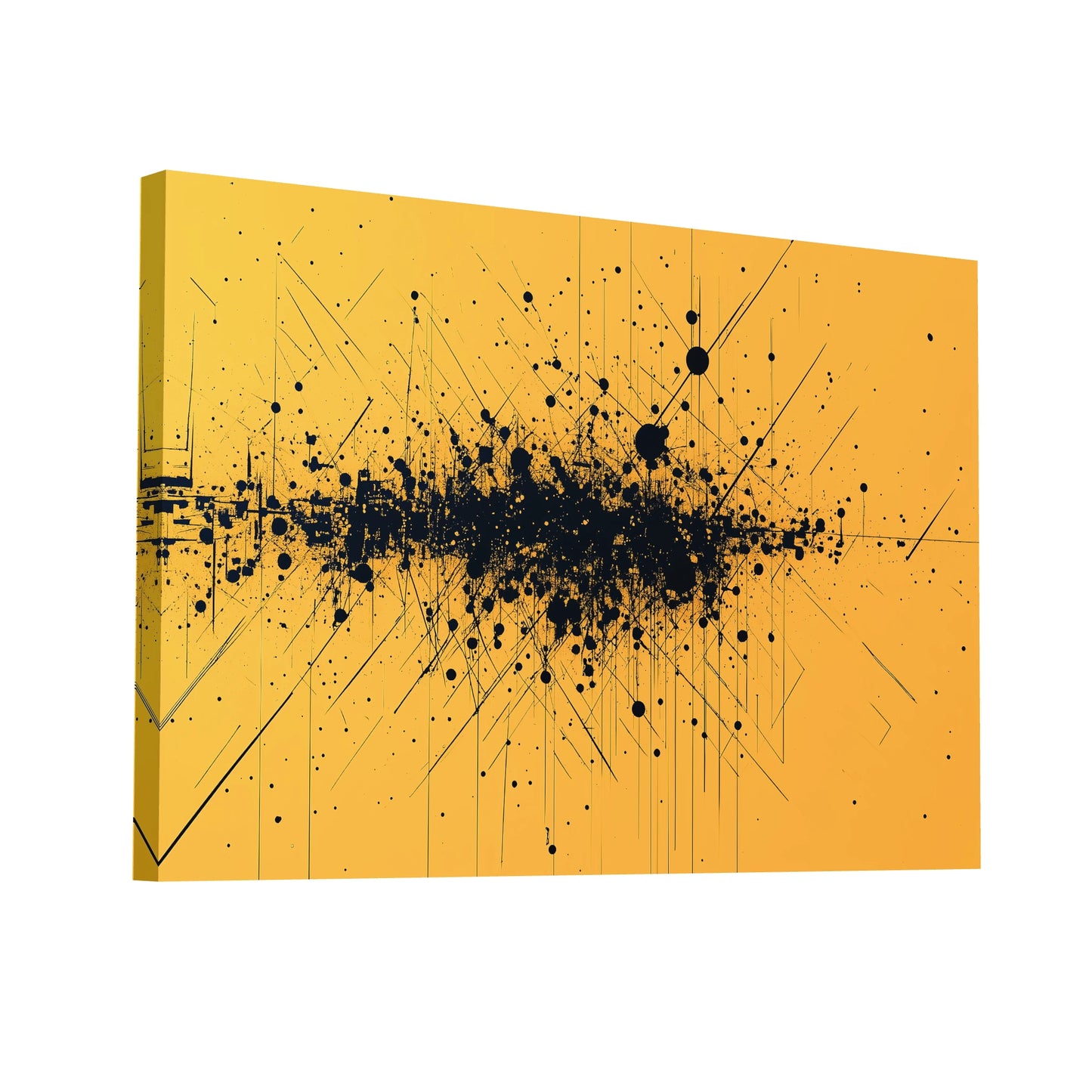 Product Hero 3D WebP Tableau Jaune Moderne - Art Virtuoso