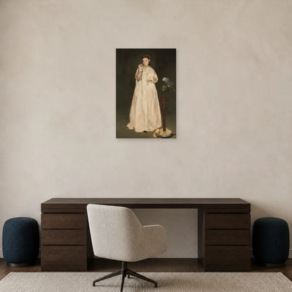 Tableau Jeune Dame en 1866 – Édouard Manet dans un bureau - Art Virtuoso