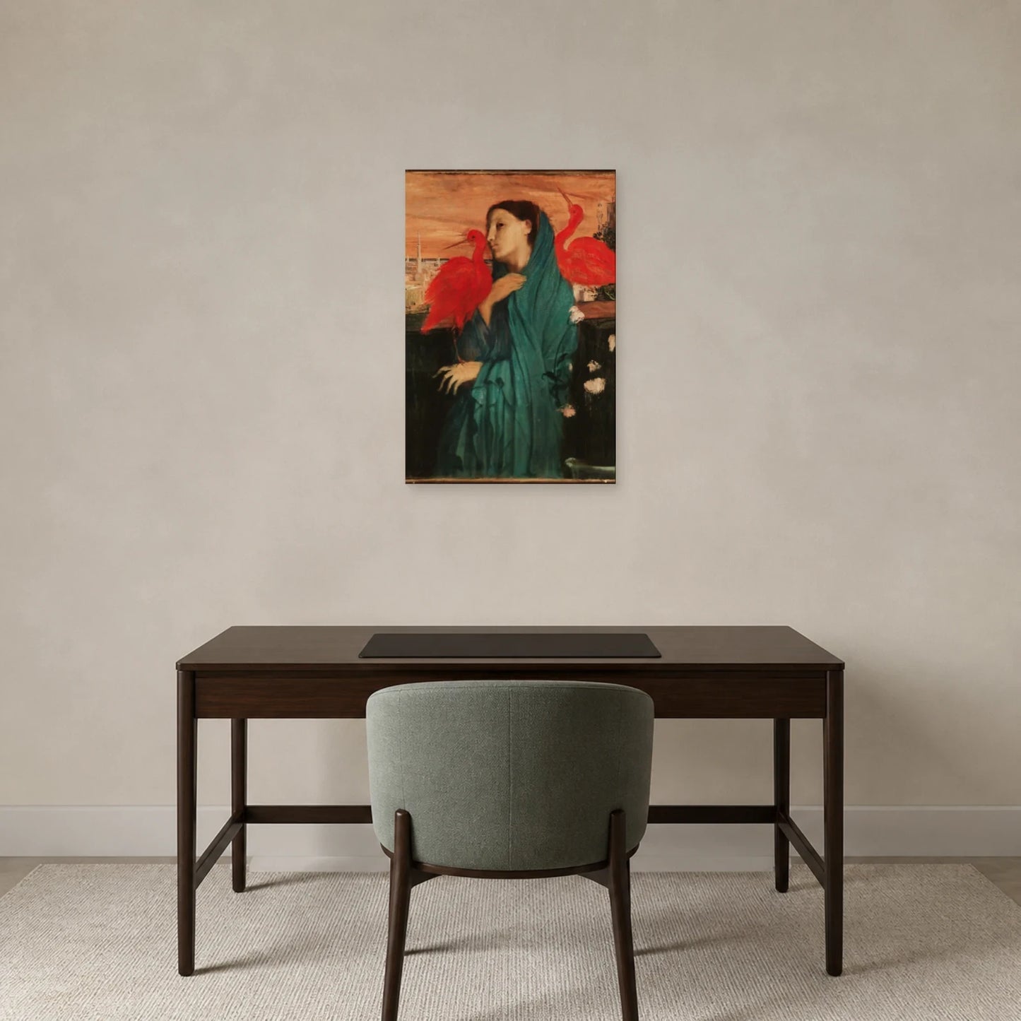 Tableau Jeune femme à l’ibis – Edgar Degas dans un bureau - Art Virtuoso