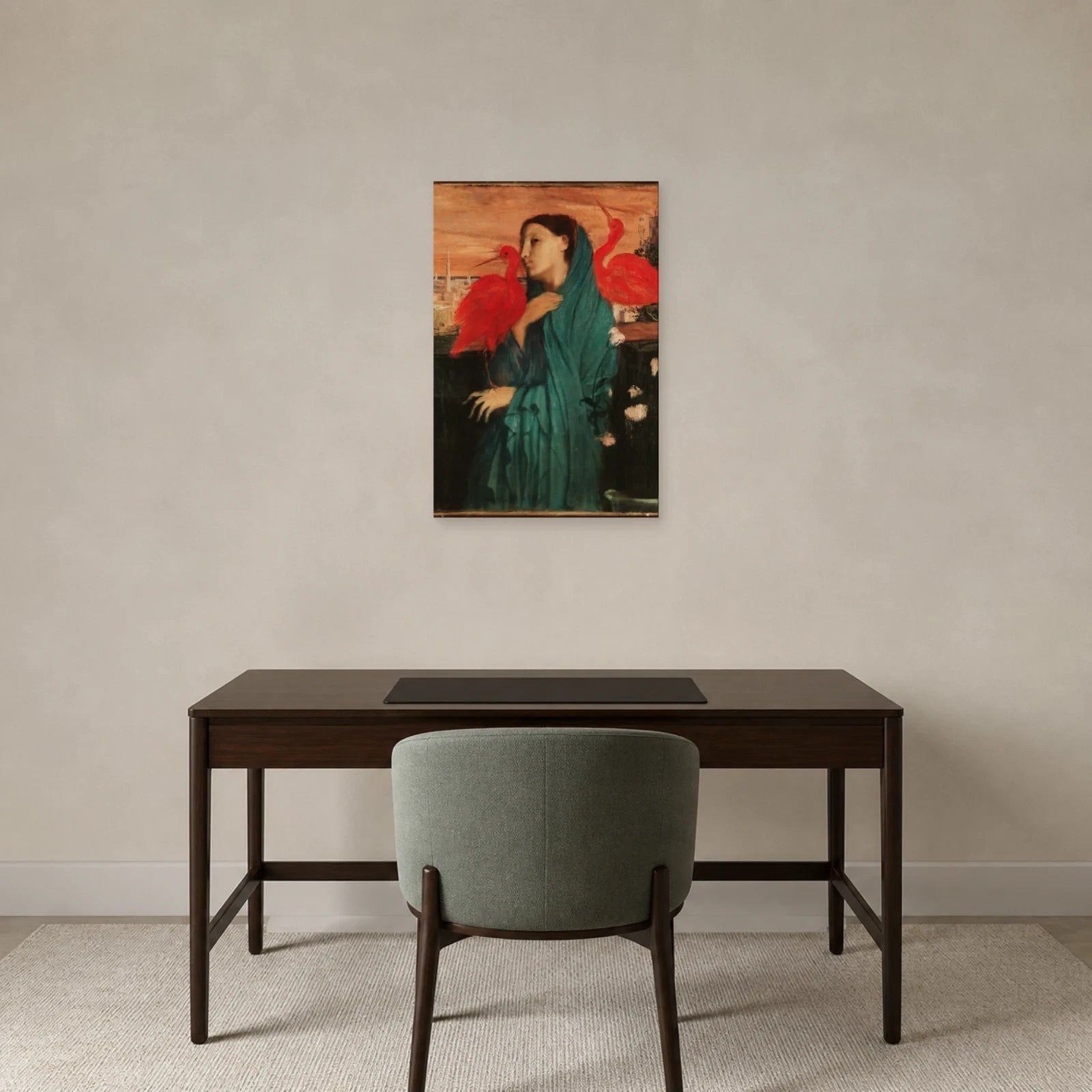 Tableau Jeune femme à l’ibis – Edgar Degas dans un bureau - Art Virtuoso