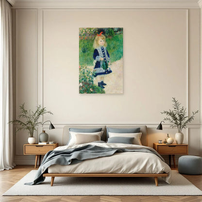 Tableau Jeune fille à l’arrosoir – Pierre-Auguste Renoir dans une chambre - Art Virtuoso