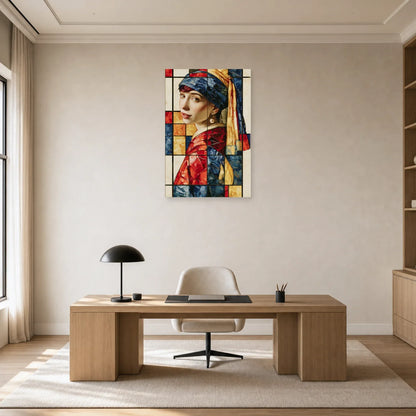 Tableau à grille primaire installé dans un bureau graphique