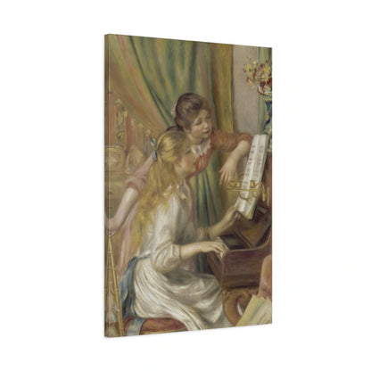 Tableau Jeunes filles au piano – Pierre-Auguste Renoir - toile 3D avec bords imprimés - Art Virtuoso
