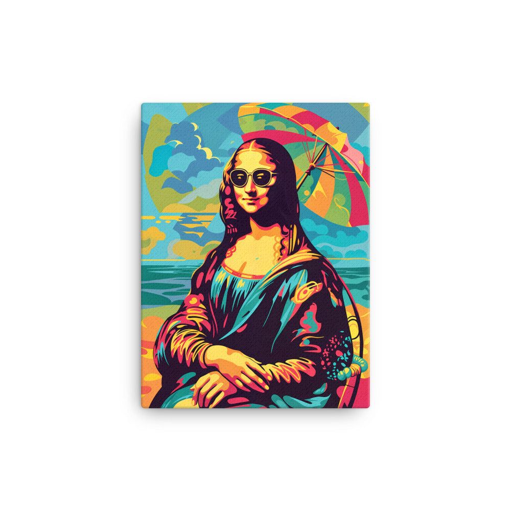 Mona Lisa Pop Art Wall Art - Mona Lisa at the Beach | Art Virtuoso
