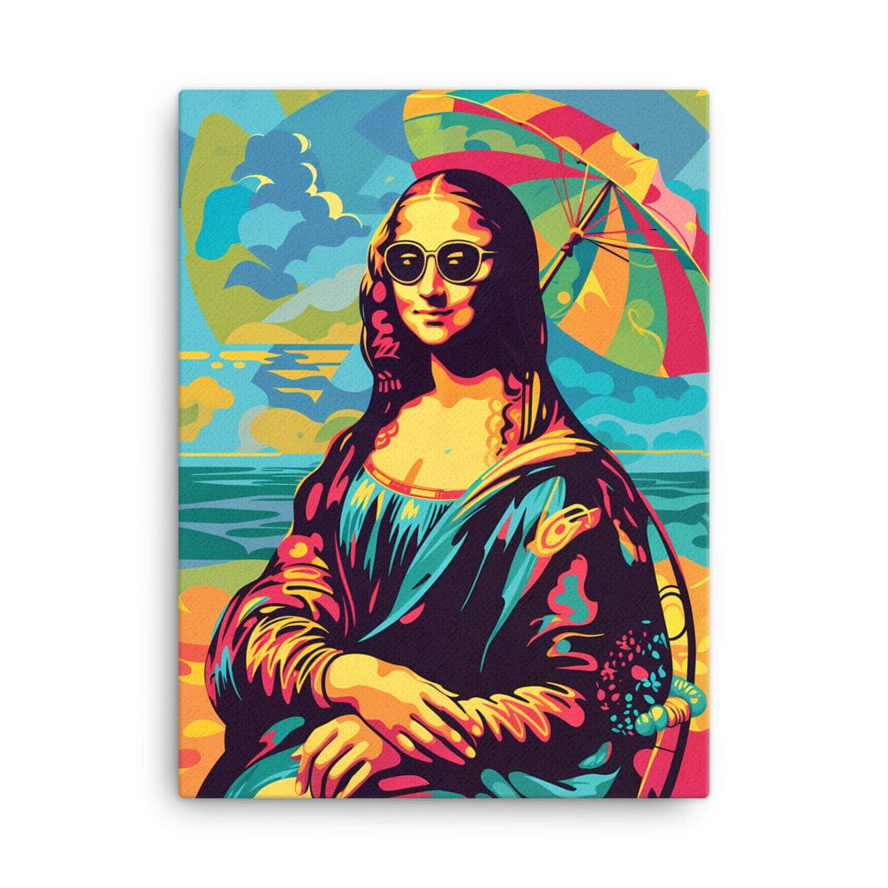 Mona Lisa Pop Art Wall Art - Mona Lisa at the Beach | Art Virtuoso