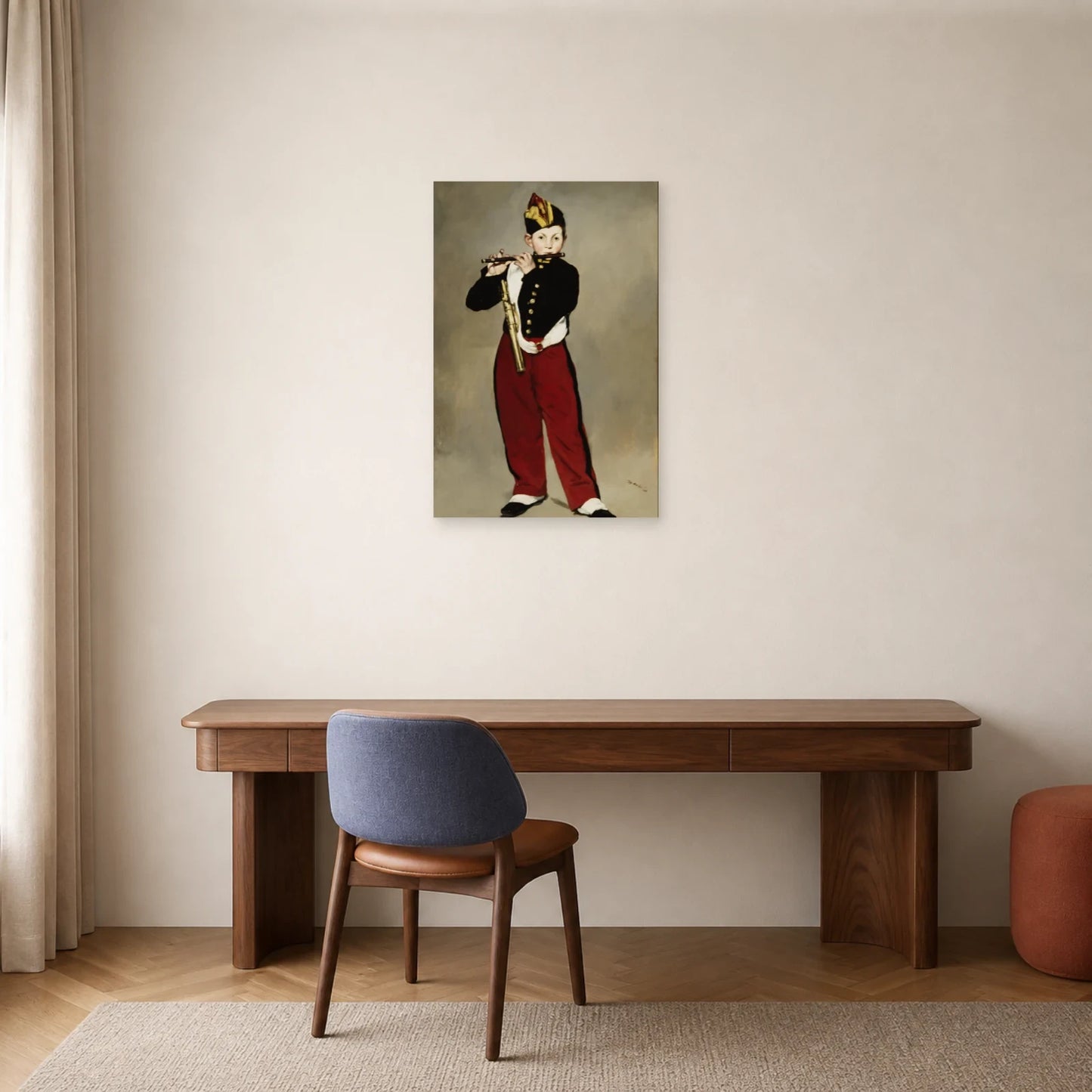 Tableau Le Joueur de fifre – Édouard Manet dans un bureau - Art Virtuoso
