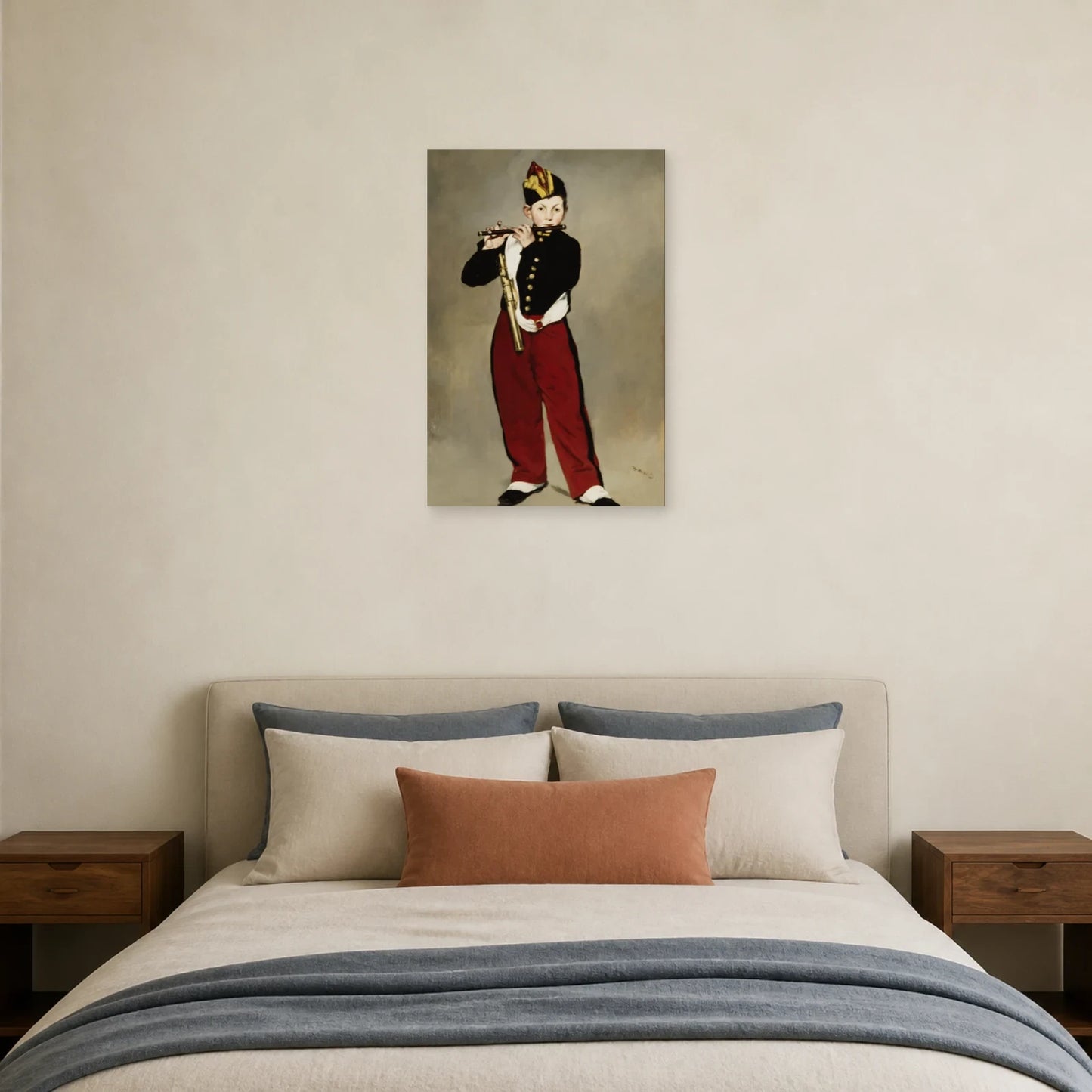 Tableau Le Joueur de fifre – Édouard Manet dans une chambre - Art Virtuoso