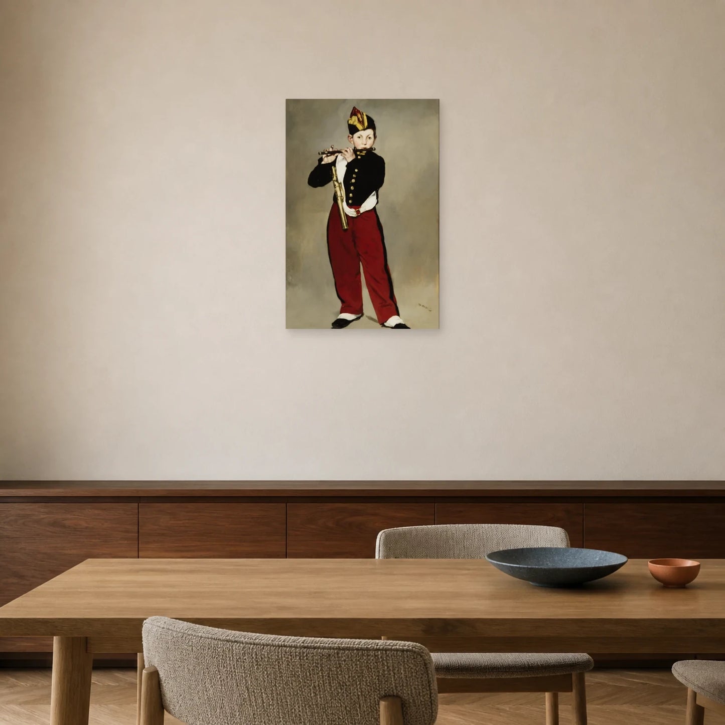 Tableau Le Joueur de fifre – Édouard Manet dans une salle à manger - Art Virtuoso