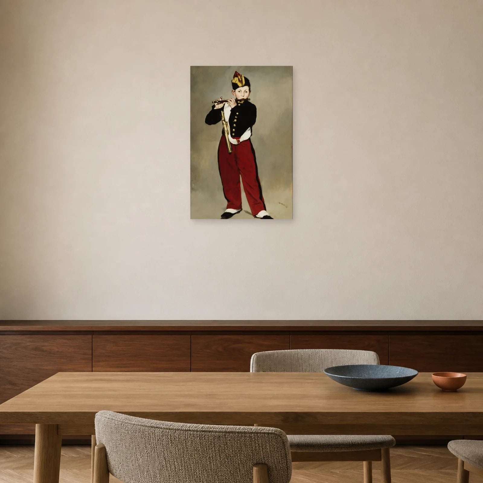Tableau Le Joueur de fifre – Édouard Manet dans une salle à manger - Art Virtuoso