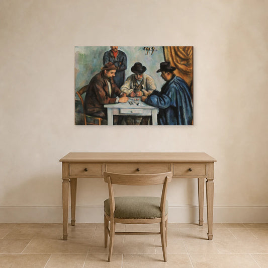 Tableau Les Joueurs de cartes – Paul Cézanne dans un bureau - Art Virtuoso
