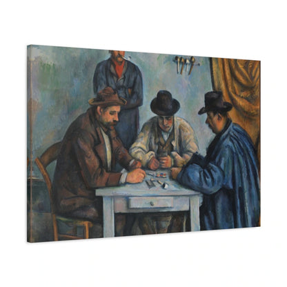 Tableau Les Joueurs de cartes – Paul Cézanne - toile 3D avec bords imprimés - Art Virtuoso