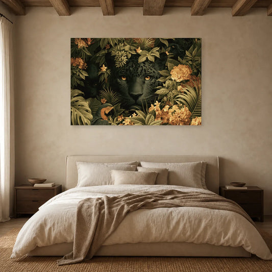 Tableau Jungle Animaux Cache-Cache dans une chambre apaisante