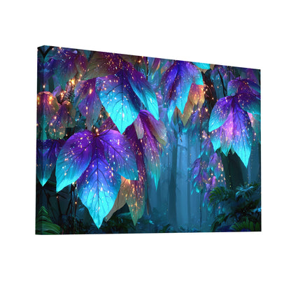 Product Hero 3D WebP Tableau Jungle Moderne : Feuillage Magique - Art Virtuoso
