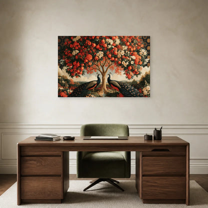Tableau Kalpavriksha Arbre de Vie présenté dans un bureau - Art Virtuoso