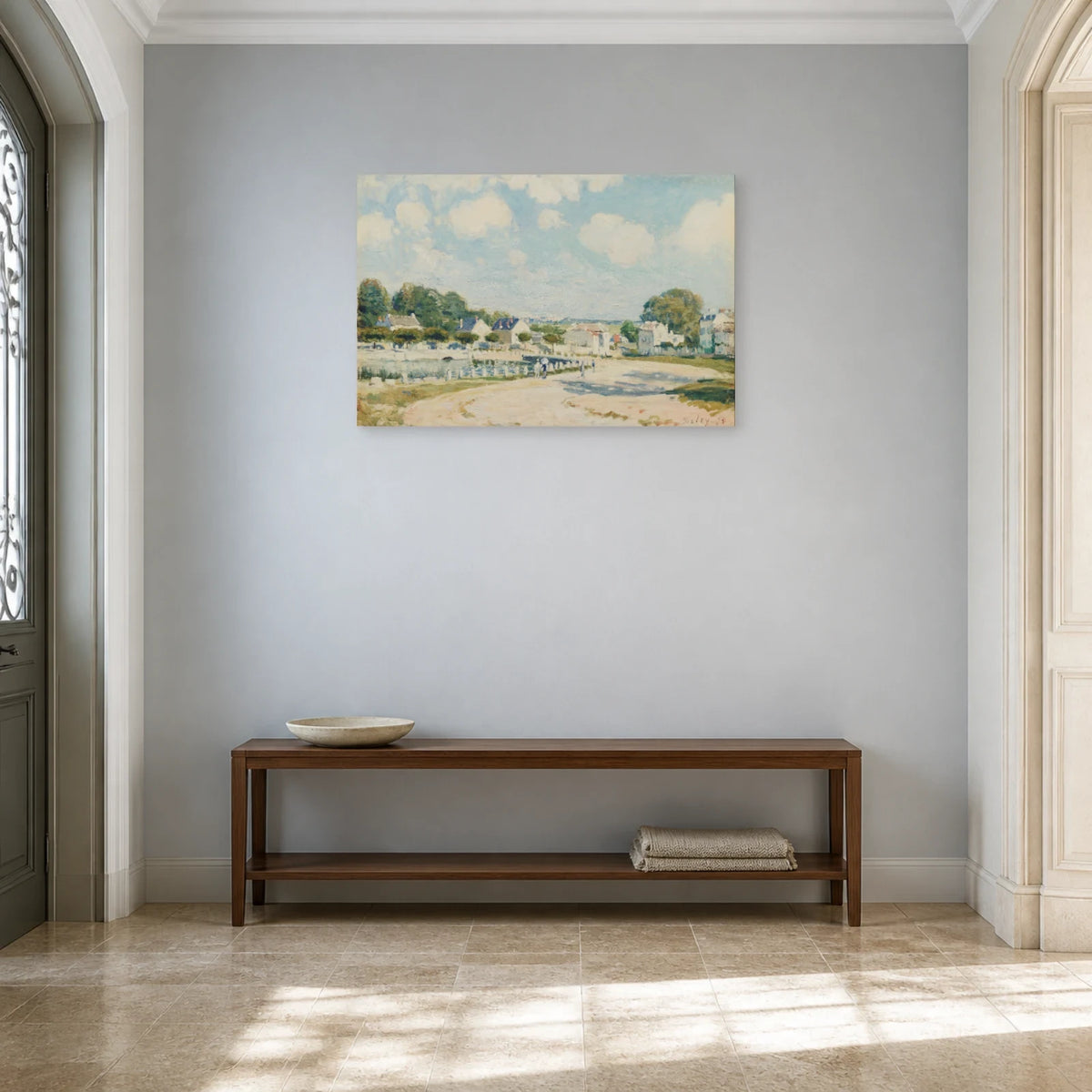 Tableau L'Abreuvoir à Marly-le-Roi – Alfred Sisley dans une entrée ou un couloir - Art Virtuoso