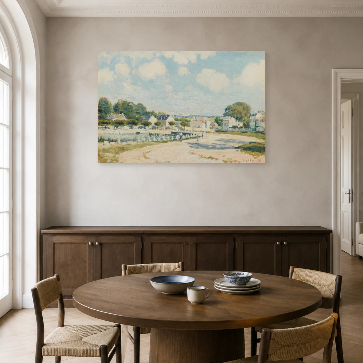 Tableau L'Abreuvoir à Marly-le-Roi – Alfred Sisley dans une salle à manger - Art Virtuoso