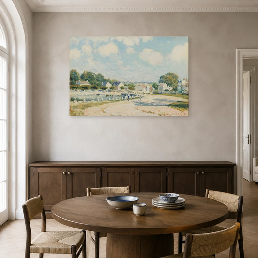 Tableau L'Abreuvoir à Marly-le-Roi – Alfred Sisley dans une salle à manger - Art Virtuoso