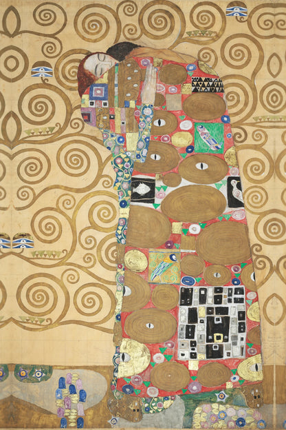 Tableau L’Accomplissement de Gustav Klimt – Frise Stoclet – reproduction fidèle sur toile, format S