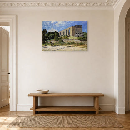 Tableau L'Aqueduc de Marly – Alfred Sisley dans une entrée ou un couloir - Art Virtuoso