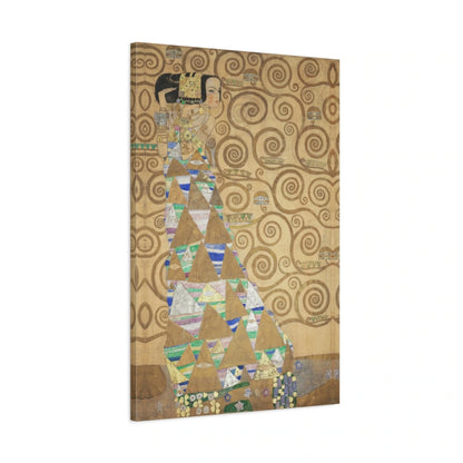 Tableau L’Attente de Gustav Klimt – Frise Stoclet - toile 3D avec bords imprimés - Art Virtuoso