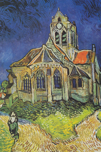Tableau L’Église d’Auvers – Vincent van Gogh – reproduction sur toile, format M