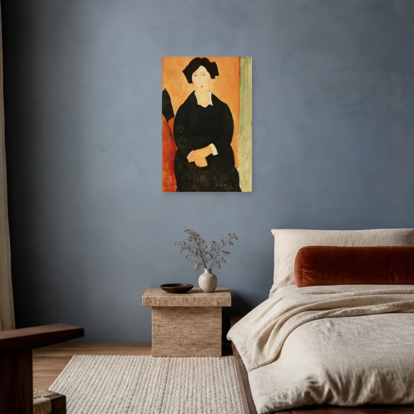 Tableau L’Italienne – Amedeo Modigliani dans une chambre - Art Virtuoso