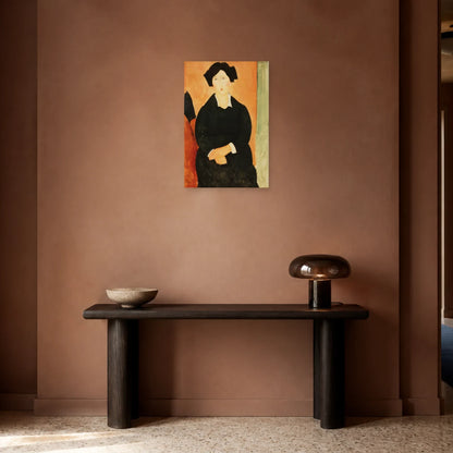 Tableau L’Italienne – Amedeo Modigliani dans une entrée ou un couloir - Art Virtuoso