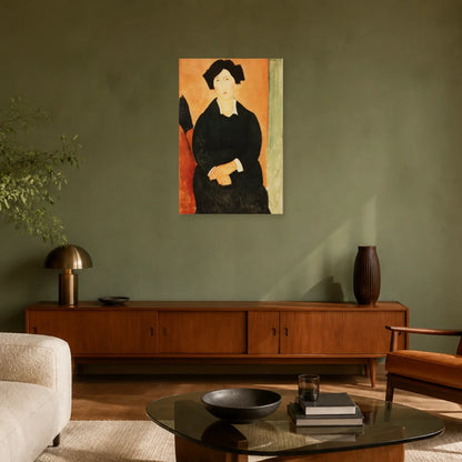 Tableau L’Italienne – Amedeo Modigliani dans un salon - Art Virtuoso