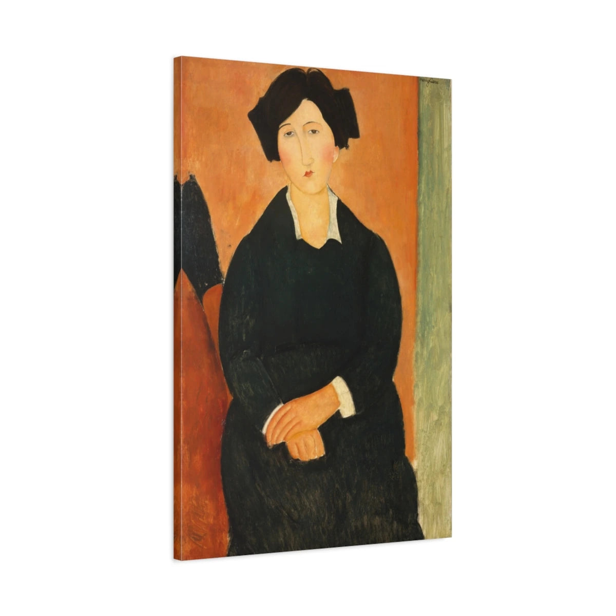 Tableau L’Italienne – Amedeo Modigliani - toile 3D avec bords imprimés - Art Virtuoso