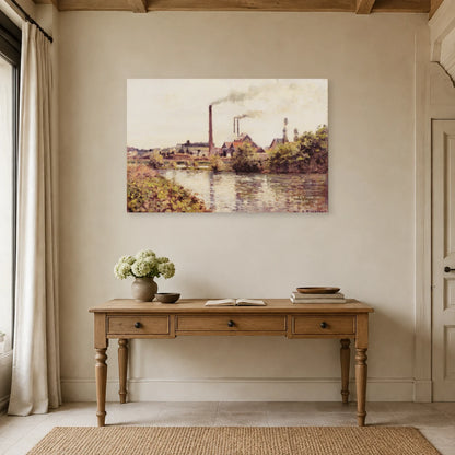 Tableau L'Usine à Pontoise – Camille Pissarro dans un bureau - Art Virtuoso