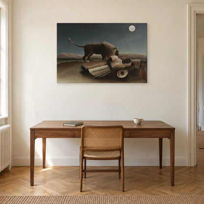 Tableau La Bohémienne endormie – Henri Rousseau dans un bureau - Art Virtuoso
