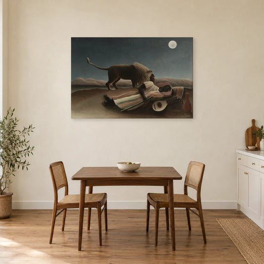 Tableau La Bohémienne endormie – Henri Rousseau dans une cuisine - Art Virtuoso