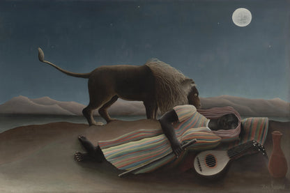 Tableau La Bohémienne endormie – Henri Rousseau - impression sur toile, format S